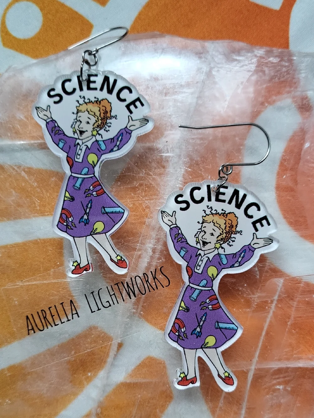Ms. Frizzle Science Earrings